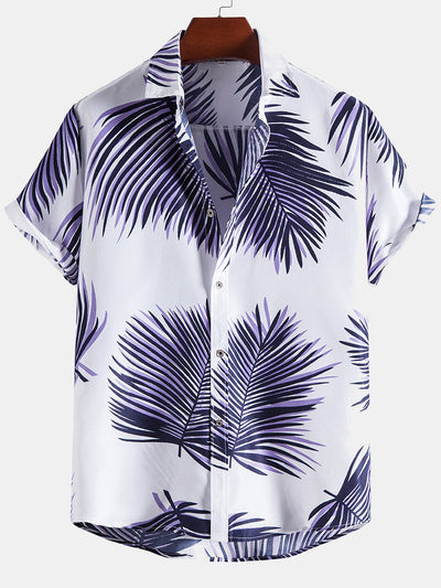 Marlon® | Tropical Leaves Print Shirts