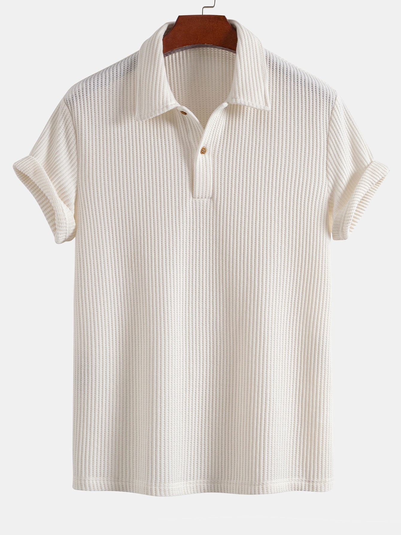 Leo | Short Sleeved Waffle Polo
