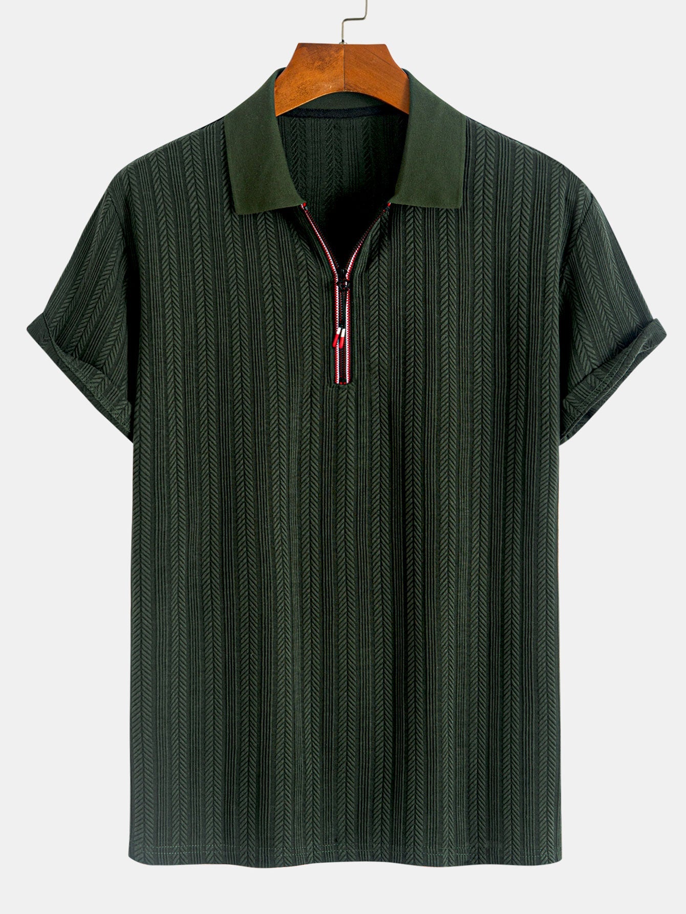 Stanley® | Textured Zipper Polo