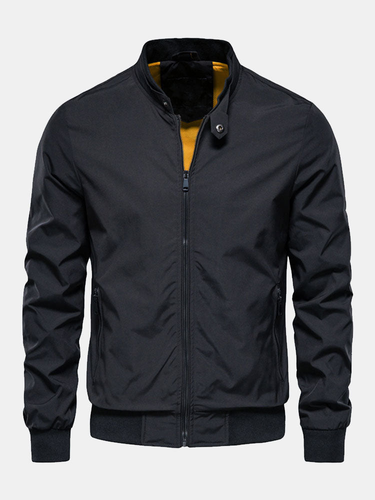 Erick® | Stand Collar Zip Up Jacket