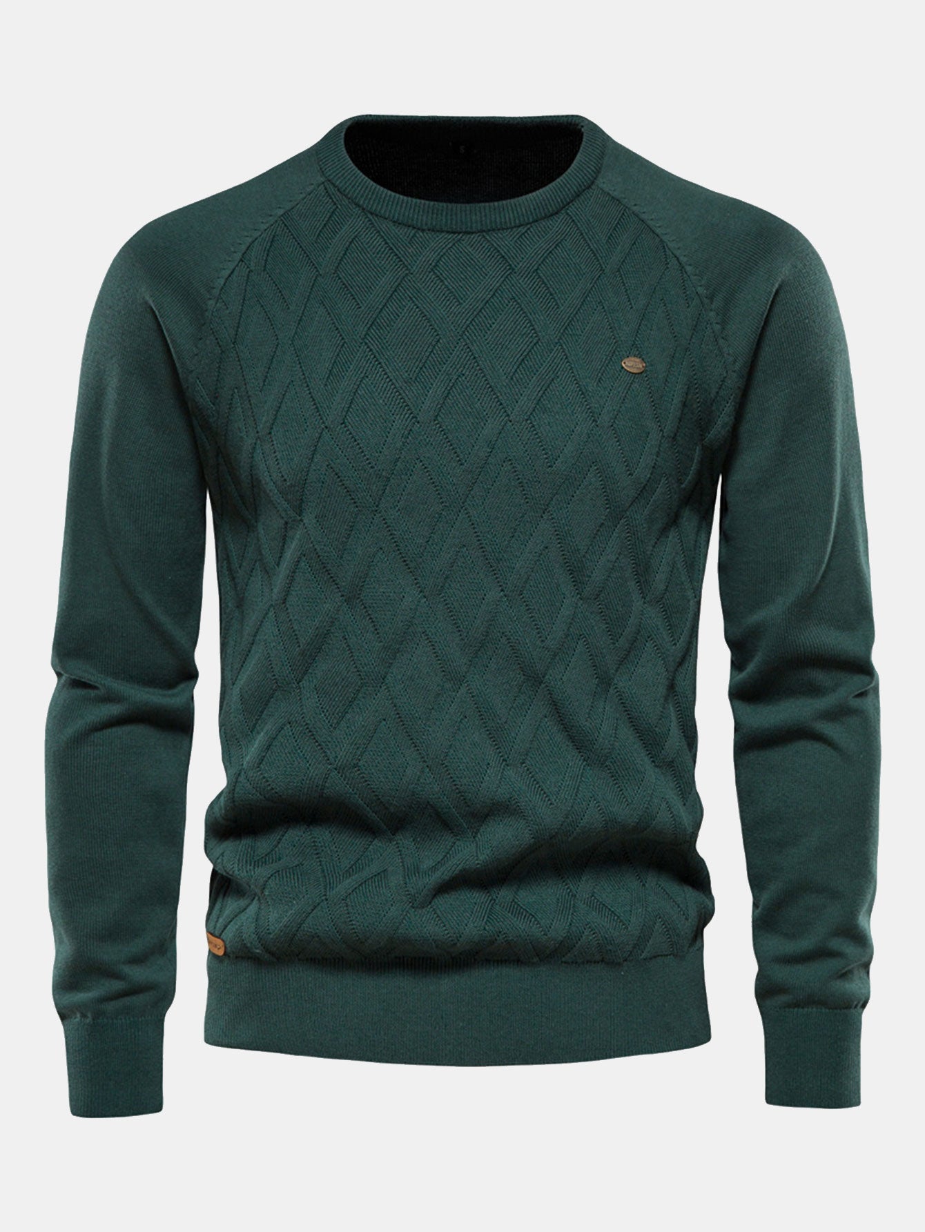 Erasmo® | Geometry Jacquard Crewneck Sweater