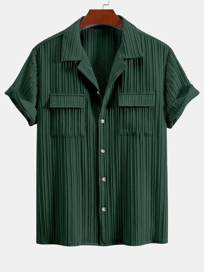 Hayden® | Textured Cuban Collar Pocket Shirt