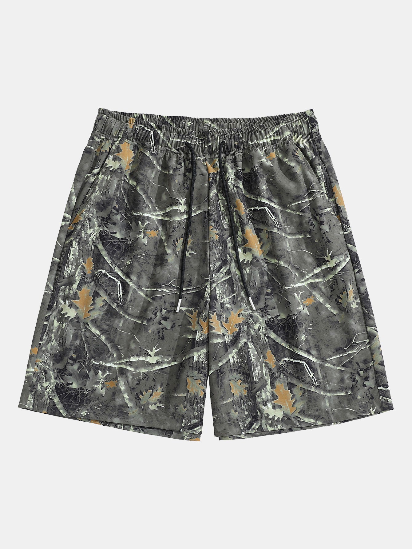 Zacchaeus | Forest Camo Print Drawstring Shorts