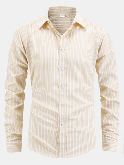 Ladislao® | Long Sleeve Stripe Button Up Shirt