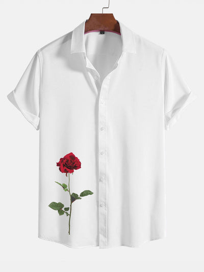 Amer® | Red Rose Graphic Print Shirts
