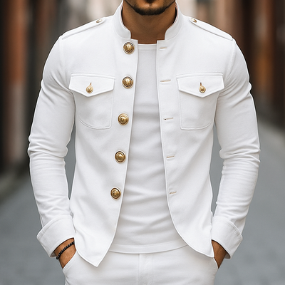 Sterling | Men's Vintage Casual Stand Collar Button Jacket
