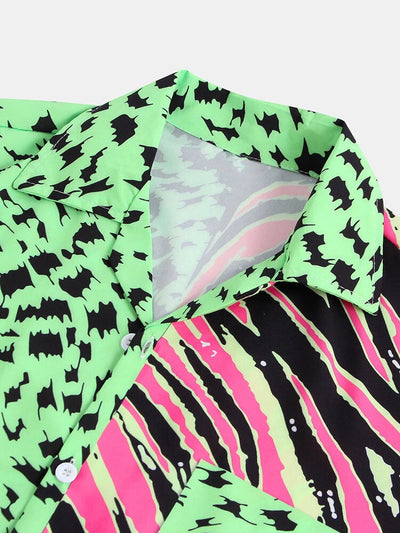 Asturio® | Two Tone Animal Print Shirt