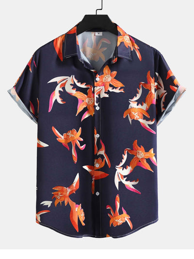 Arhhan® | Floral Print Button Up Shirt