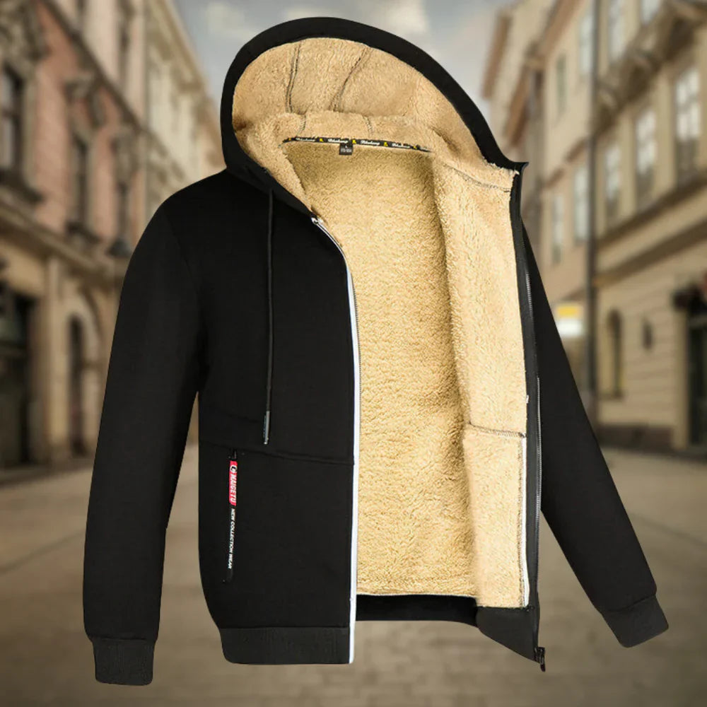 Decio | Cozy Sherpa-lined hoodie for men
