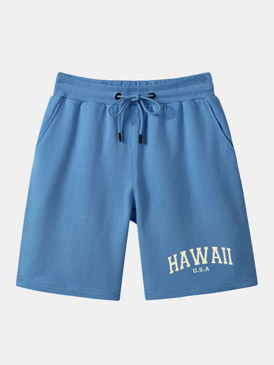 Baris® | Hawaii Print Mid Length Shorts