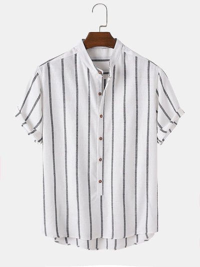 Antton® | Stripes Cotton Henley Shirts