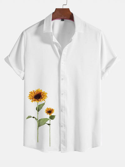 Arav® | Sunflower Graphic Print Summer Shirts