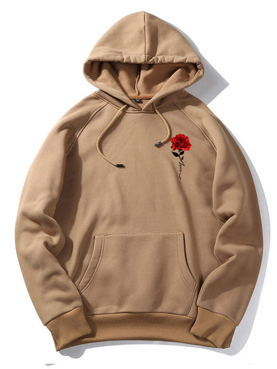 Xzavier | Rose Love Print Hoodie