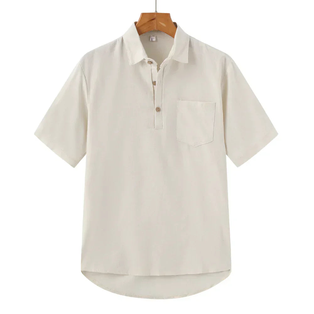 Maximilian® | Linen Polo Shirt
