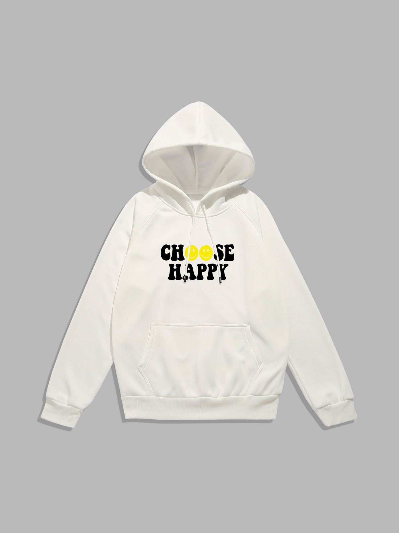 Quintin | Smiley Slogan Print Hoodie