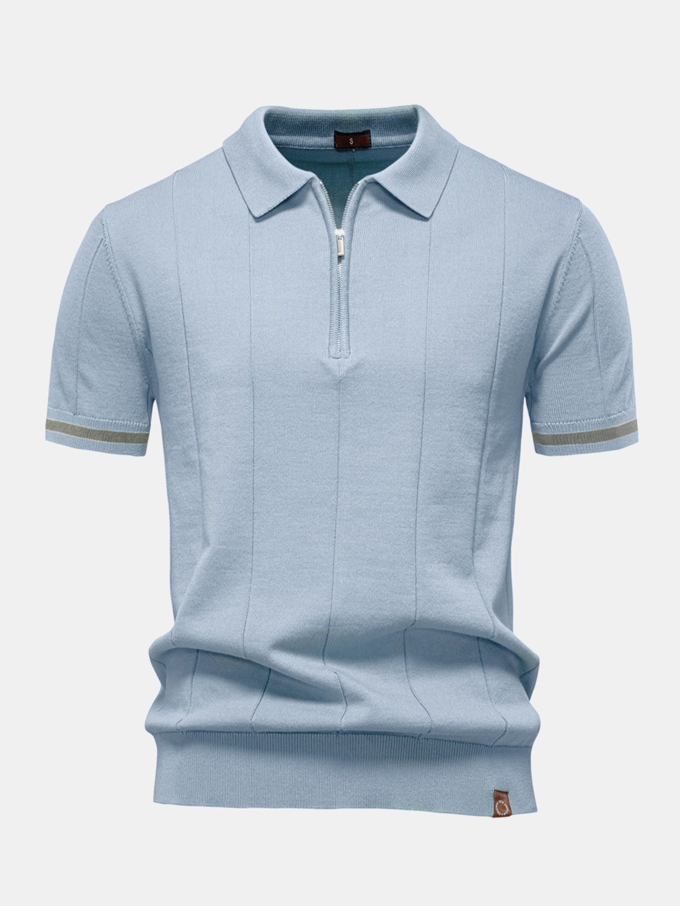 Franklin® | Contrast Trim Zipper Knit Polo Shirt