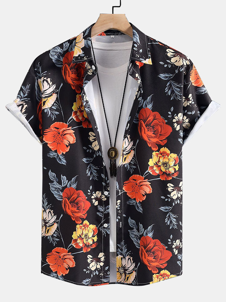 Anwill® | Floral Print Button Up Shirt