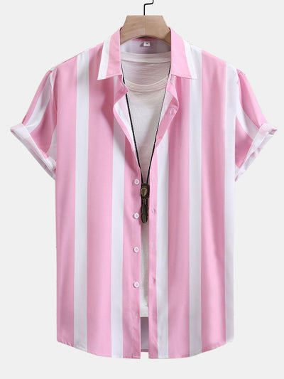 Andino® | Striped Print Button Up Shirt