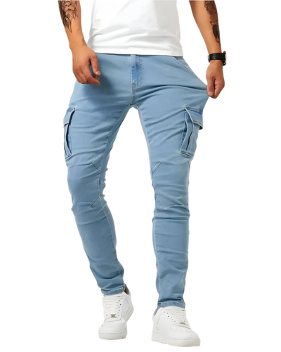 Marcelo® | Marino Cargo Stretch Pants