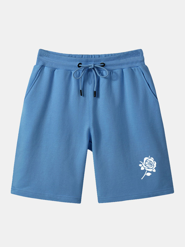 Isidoro® | Rose Print Mid Length Shorts