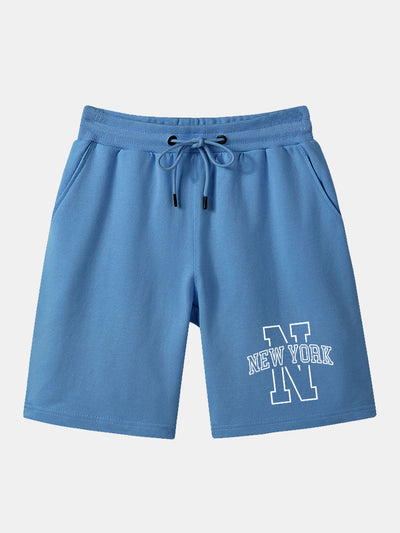 Bajzath® | New York Print Mid Length Shorts