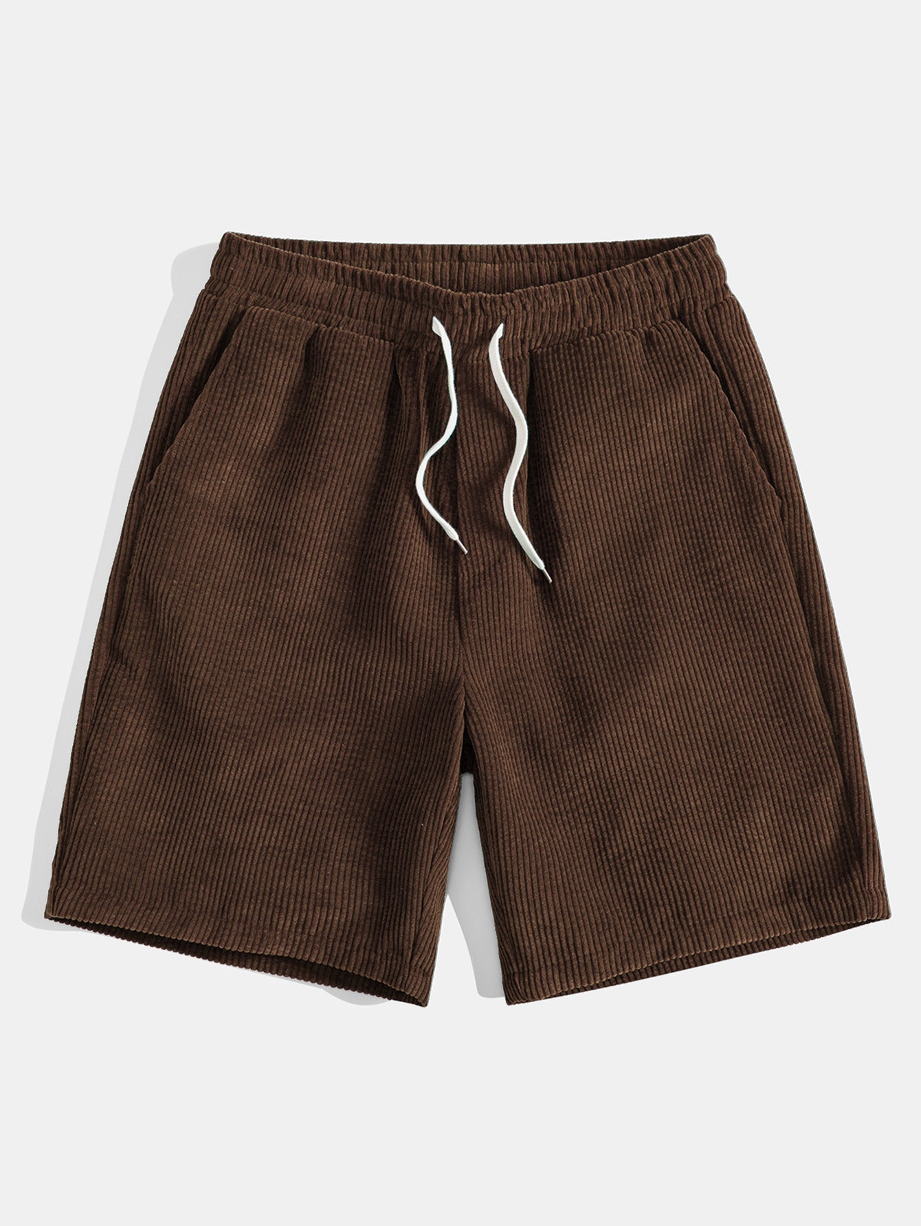 Cosme® | Monaco Slogan Print Drop Shoulder Oversize T-Shirt & Drawstring Corduroy Shorts