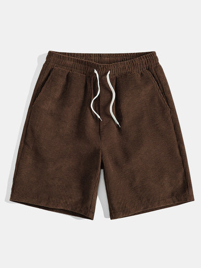 Adelmo® | 3 Pieces Drawstring Corduroy Shorts