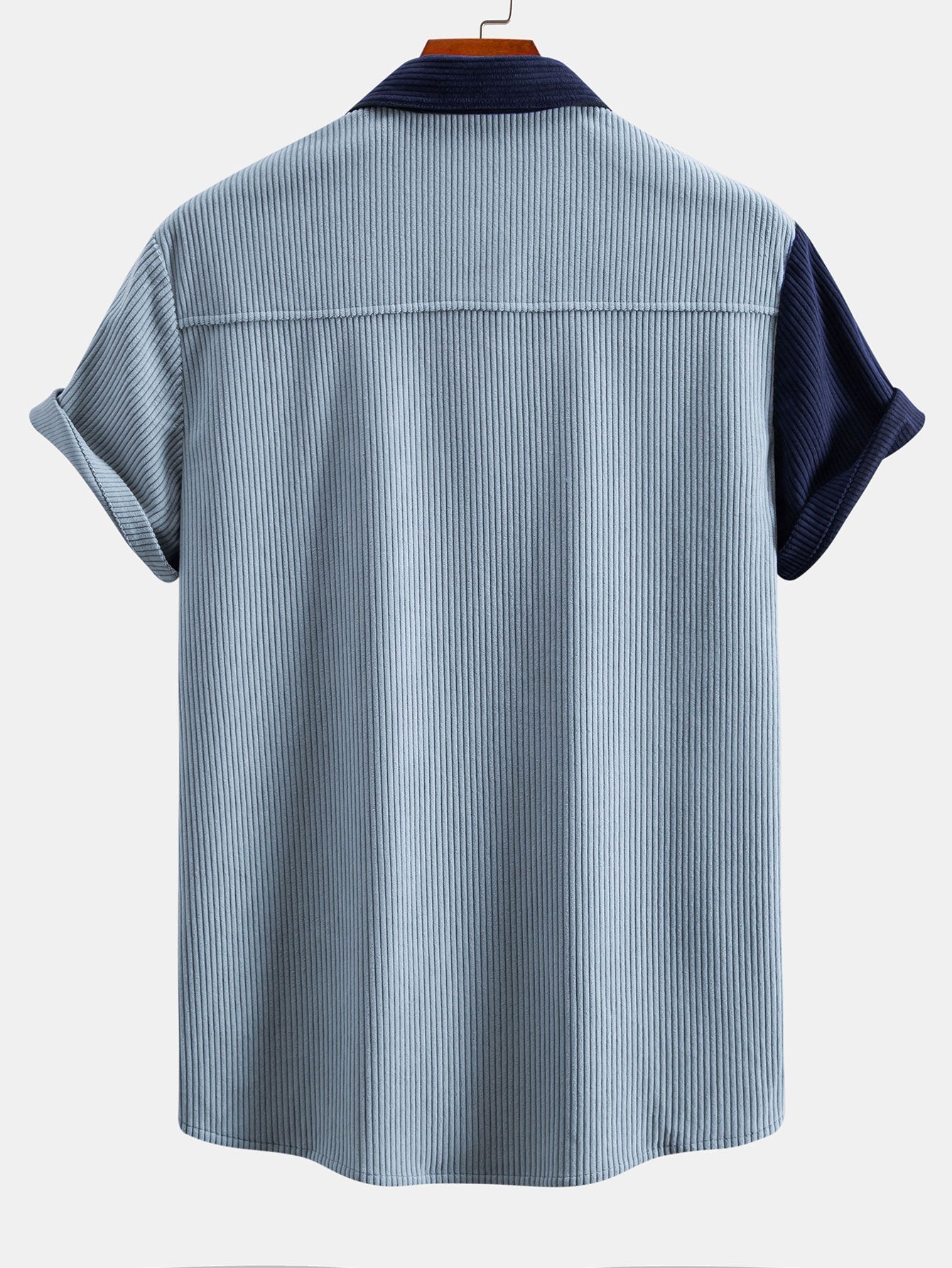 Lot® | Short Sleeve Corduroy Patchwork Shirt