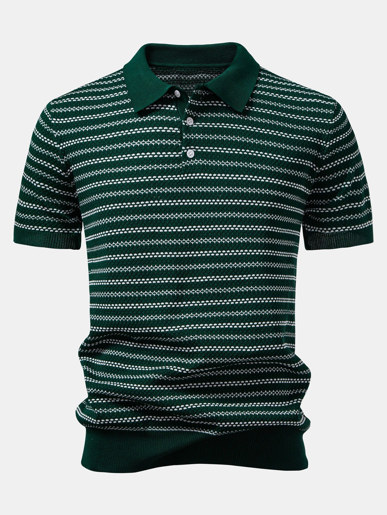 Noah | Stripe Knitted Polo Shirt