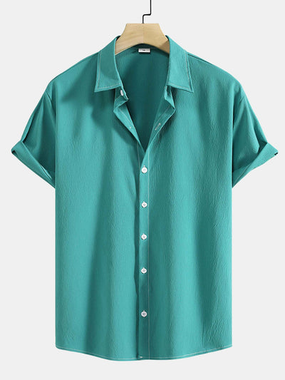 Anner® | Wrinkled Texture Button Up Shirt