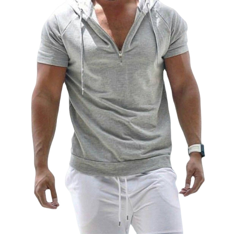 Kaleb® | Summer Men'S Sports T-Shirt With Hood