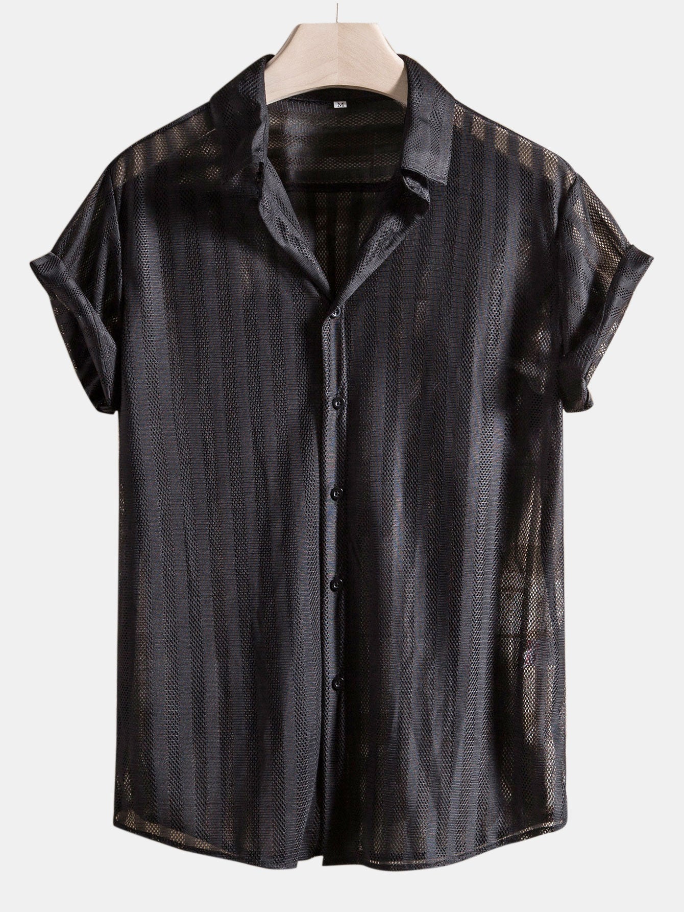 Amanzio® | Mesh Button Up Shirt