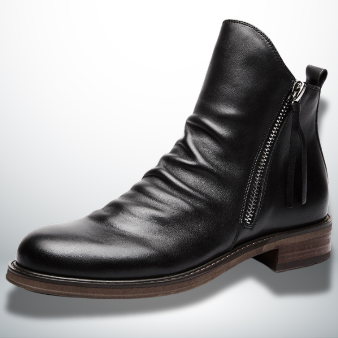 Casiano® | Elegant Men's Ankle Boots With Zip