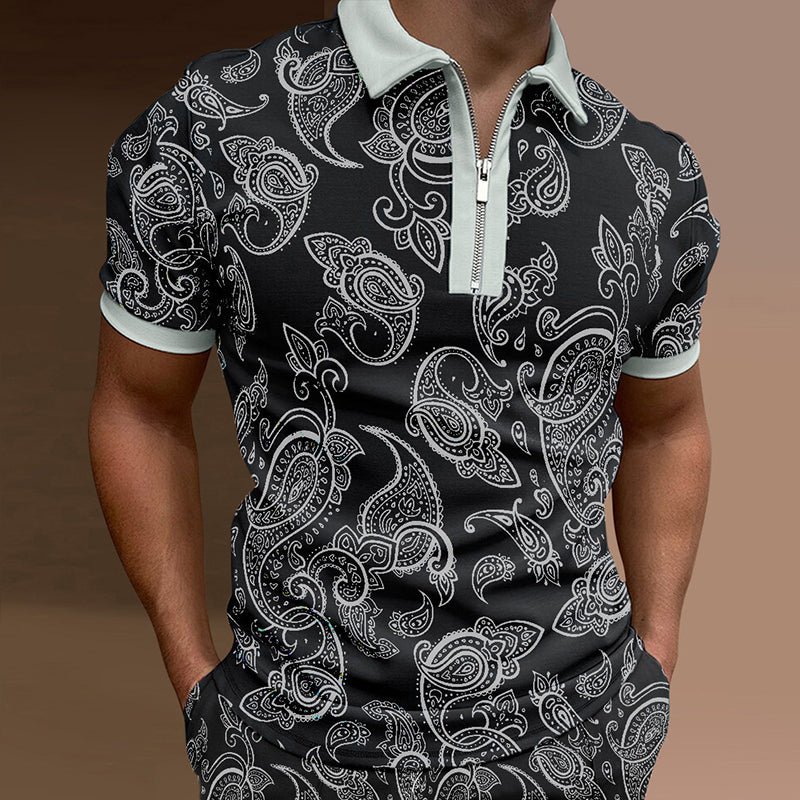 John® | Men'S Summer Stylish Printed Polo Shirt