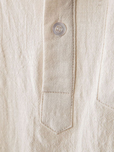 Amaan® | Henry Collar Shirt With Pocket