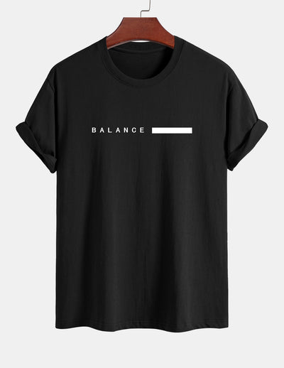 Numa® | Balance Stripe Print Cotton T-Shirt