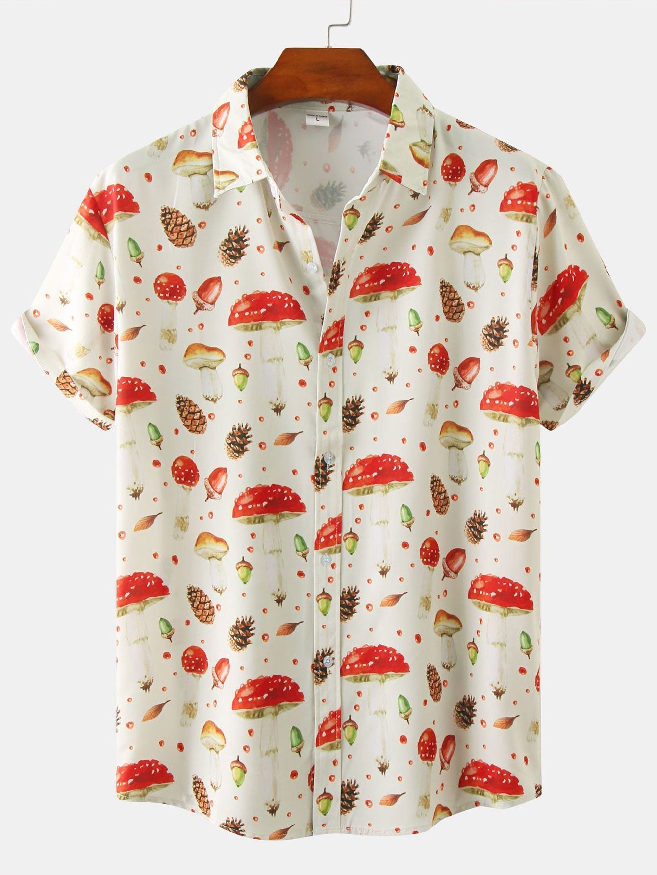 Armando® | Mushroom Pine Nuts Print Shirt