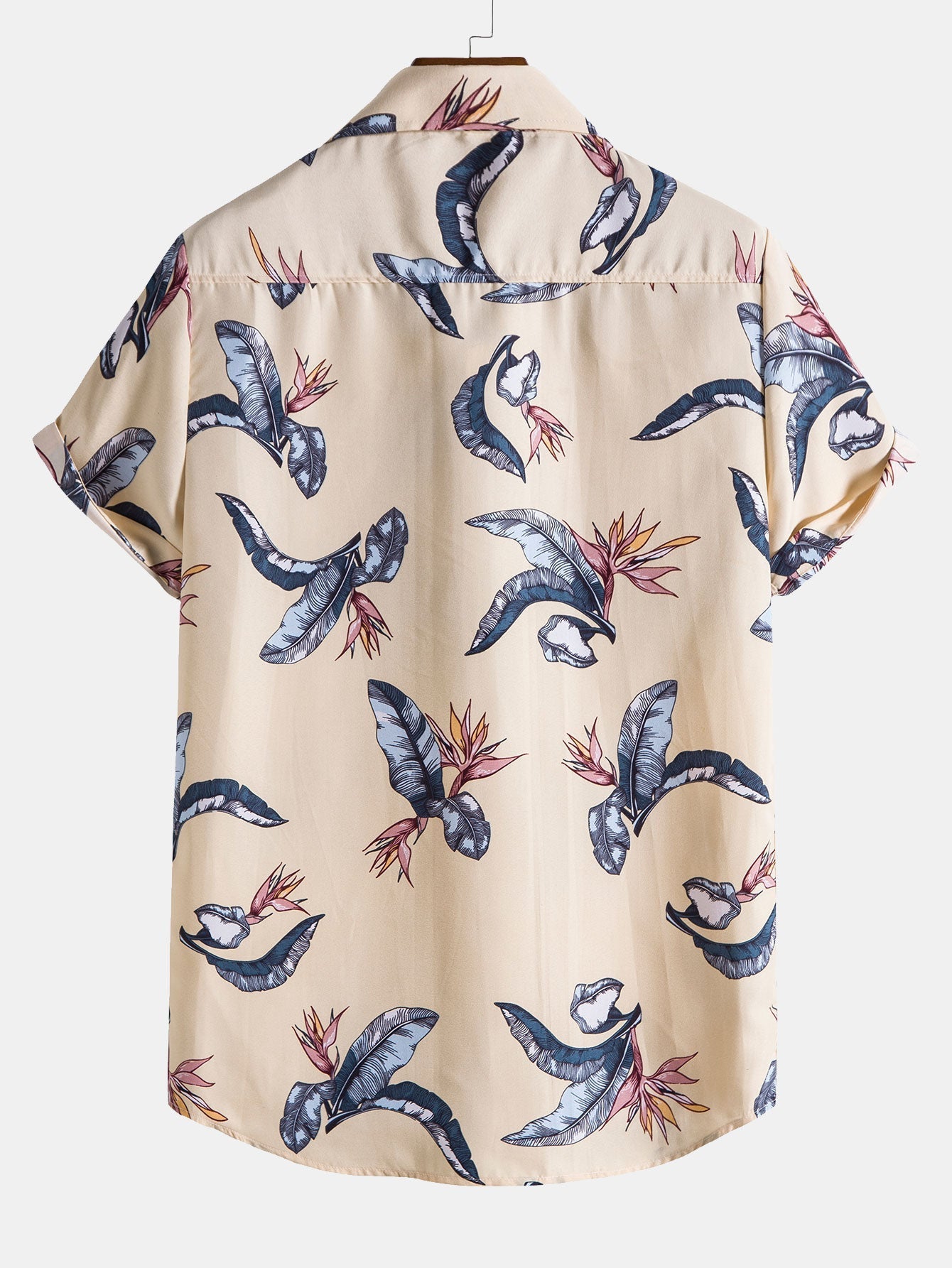 Alexei® | Tropical Plants Print Button Up Shirt
