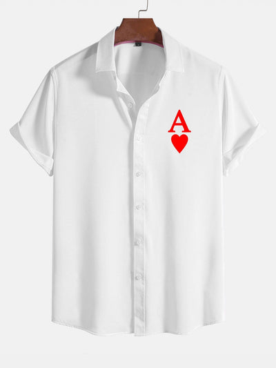 Arcani® | Poker Hearts Graphic Print Shirts