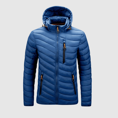 Alvaro | Uno Zipper Hooded Puffer Jacket