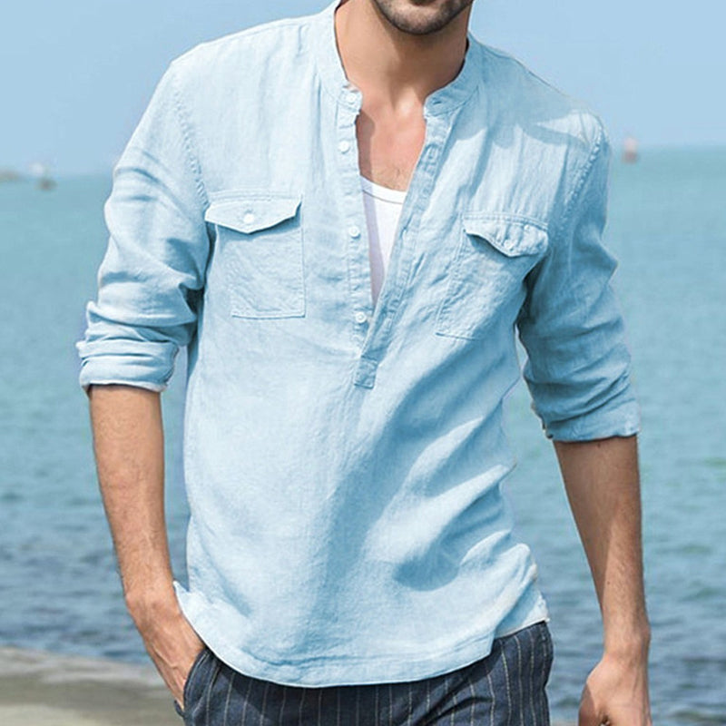 Jonathon® | Solid Color Casual Stylish Men'S Shirt