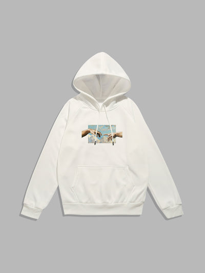 Martin | Creation Of Adam Print Hoodie