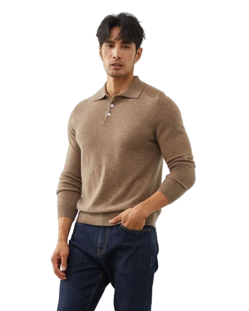 Enzo | Ponza Cashmere Polo Sweater