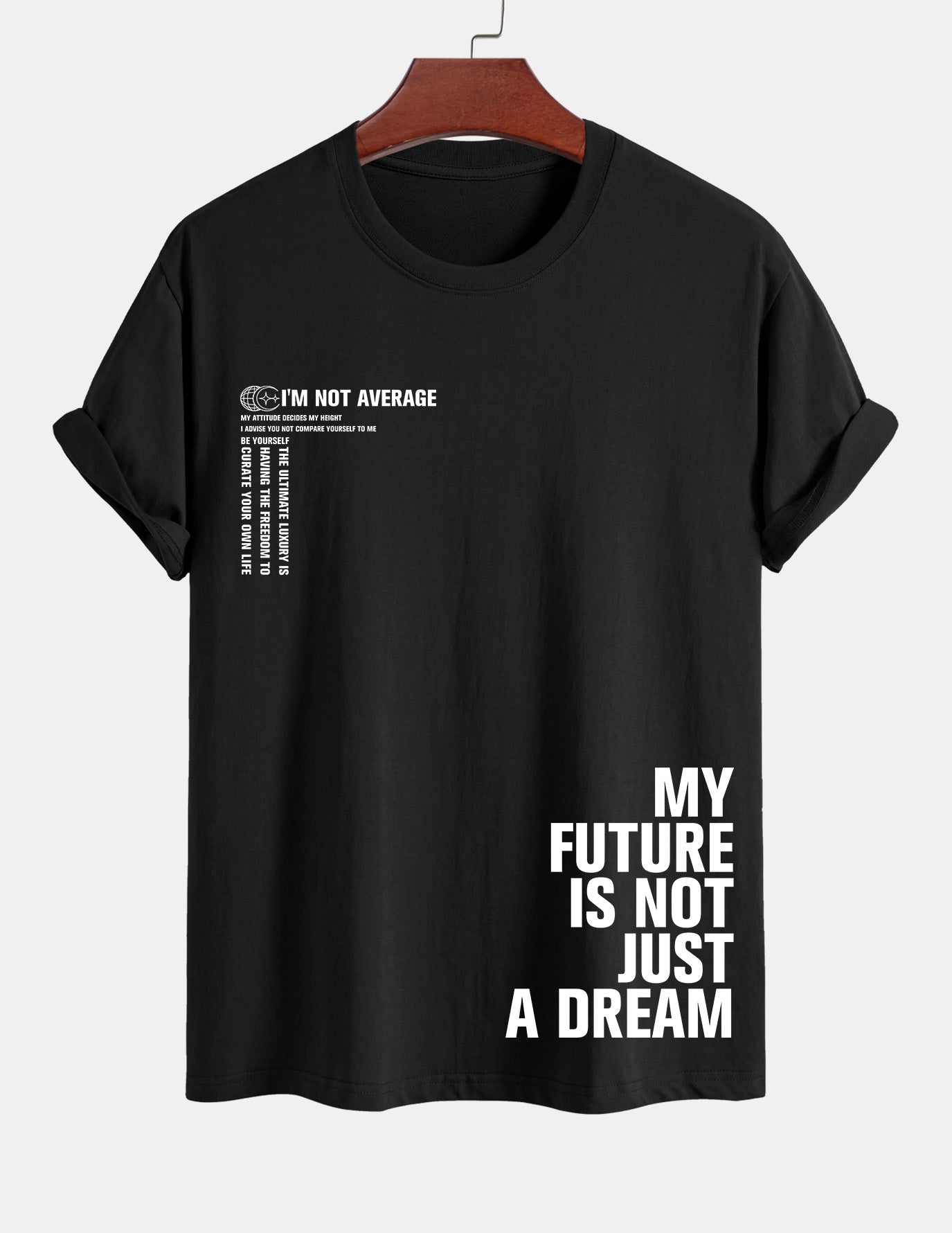 Urbano® | Positive Slogan Print Cotton T-Shirt