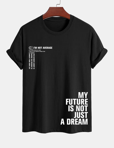 Urbano® | Positive Slogan Print Cotton T-Shirt