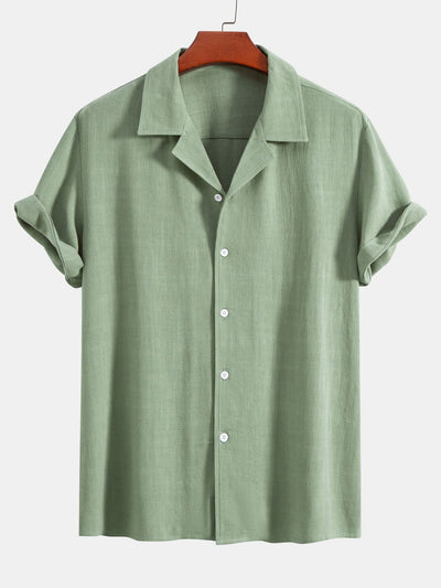 Anskar® | Linen Rayon Blend Cuban Shirt