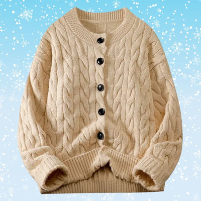 Ricardo® | Sweater with long sleeves and button