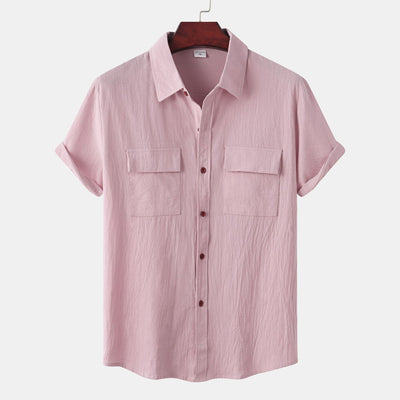 Judas® | Short-Sleeved Linen Shirt For Men
