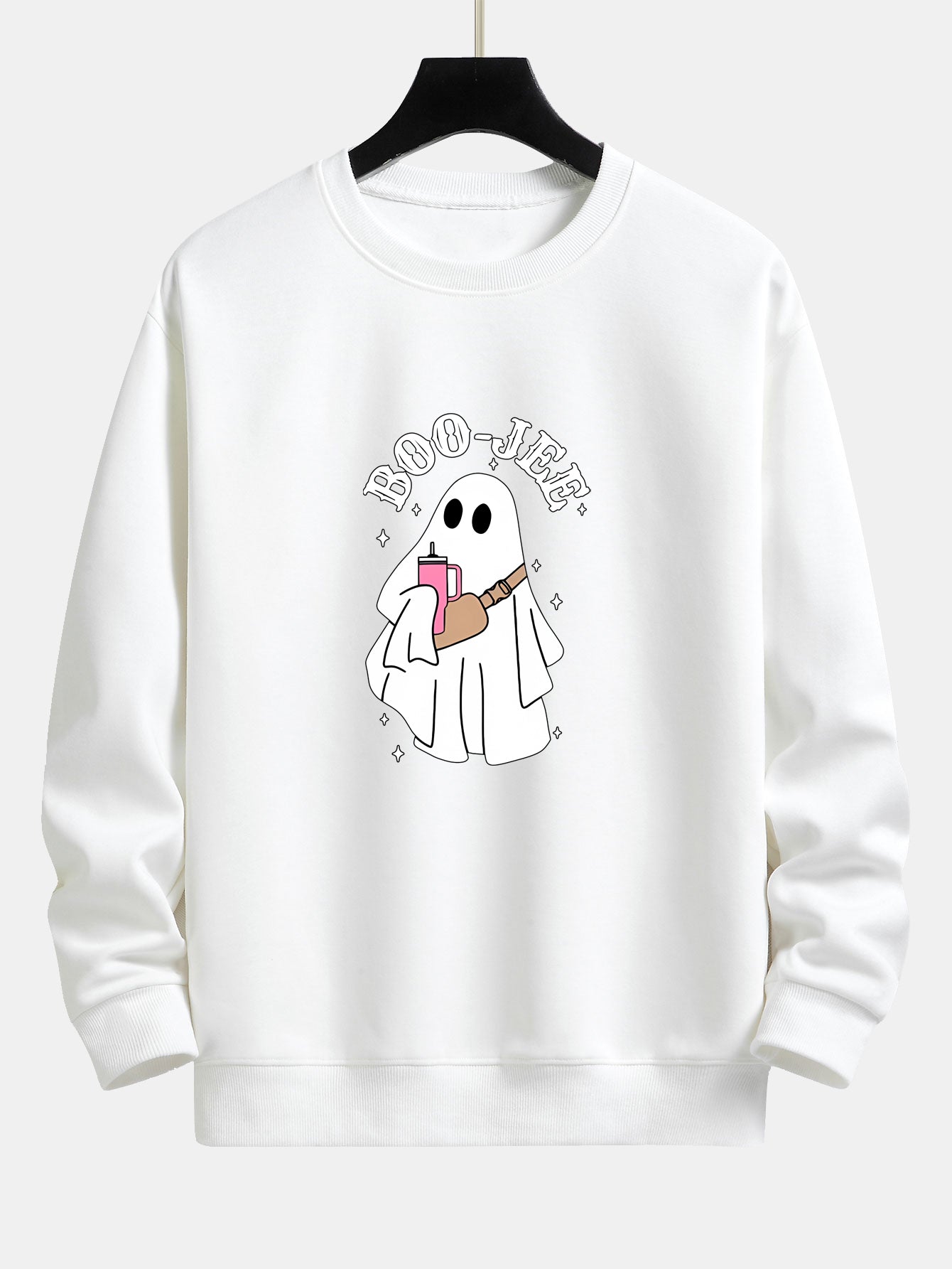 Breogán® | BOO JEE Ghost Print Relax Fit Sweatshirt