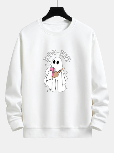 Breogán® | BOO JEE Ghost Print Relax Fit Sweatshirt